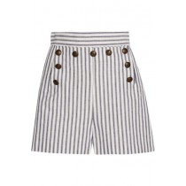 Cotton Striped Shorts